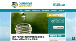 Desktop Screenshot of cambridgehealth.com.au