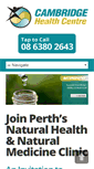 Mobile Screenshot of cambridgehealth.com.au