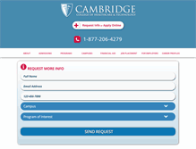 Tablet Screenshot of cambridgehealth.edu